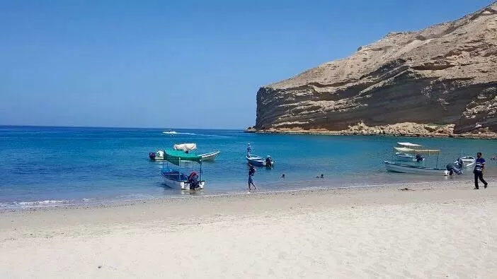 Qantab Beach In Muscat. 